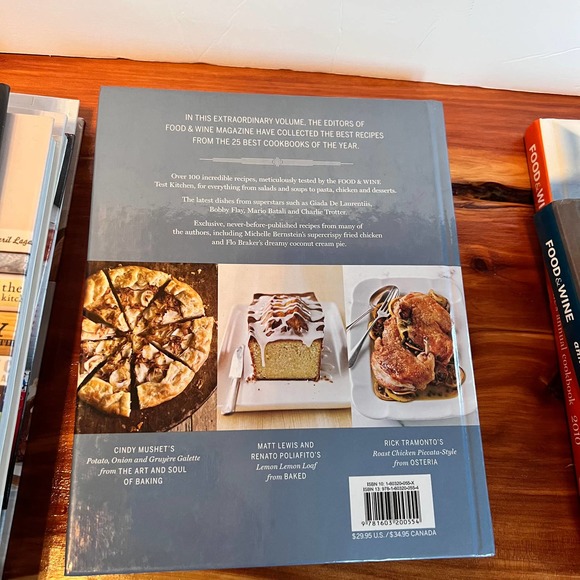 Food & Wine Best Of The Best Book Lot 7 Hardcover Cooking Recipe Kitchen - Picture 6 of 8